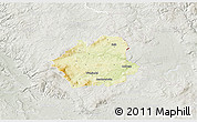Physical 3D Map of Wunsiedel, lighten, semi-desaturated