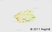 Physical 3D Map of Wunsiedel, single color outside