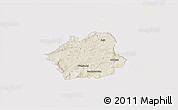 Shaded Relief 3D Map of Wunsiedel, single color outside