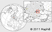 Blank Location Map of Wunsiedel, highlighted country, highlighted parent region