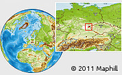 Physical Location Map of Wunsiedel, highlighted parent region