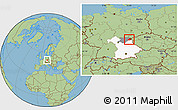 Savanna Style Location Map of Wunsiedel, highlighted parent region, highlighted grandparent region