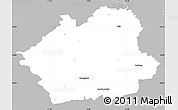 Gray Simple Map of Wunsiedel, single color outside