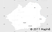 Silver Style Simple Map of Wunsiedel, single color outside