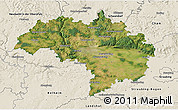 Satellite 3D Map of Regensburg, shaded relief outside