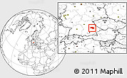 Blank Location Map of Regensburg