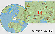 Savanna Style Location Map of Regensburg