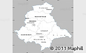 Gray Simple Map of Oberpfalz, single color outside