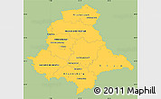 Savanna Style Simple Map of Oberpfalz, single color outside