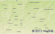 Physical 3D Map of Aichach-Friedberg