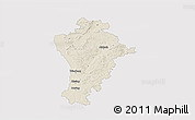 Shaded Relief 3D Map of Aichach-Friedberg, single color outside