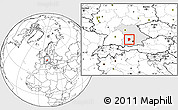 Blank Location Map of Aichach-Friedberg, highlighted grandparent region