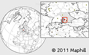 Blank Location Map of Aichach-Friedberg, highlighted parent region, highlighted grandparent region