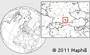 Blank Location Map of Aichach-Friedberg