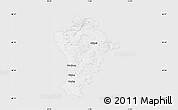 Silver Style Map of Aichach-Friedberg, single color outside
