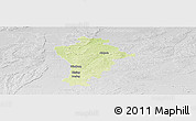 Physical Panoramic Map of Aichach-Friedberg, lighten, desaturated