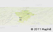 Physical Panoramic Map of Aichach-Friedberg, lighten