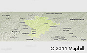 Physical Panoramic Map of Aichach-Friedberg, semi-desaturated