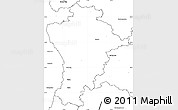 Blank Simple Map of Aichach-Friedberg