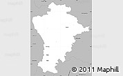 Gray Simple Map of Aichach-Friedberg