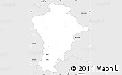 Silver Style Simple Map of Aichach-Friedberg