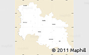 Classic Style Simple Map of Donau-Ries, single color outside