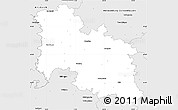 Silver Style Simple Map of Donau-Ries