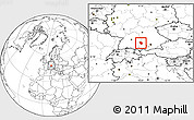 Blank Location Map of Günzburg