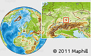 Physical Location Map of Günzburg