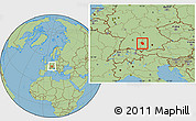 Savanna Style Location Map of Günzburg