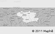 Gray Panoramic Map of Günzburg