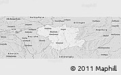 Silver Style Panoramic Map of Günzburg