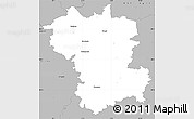 Gray Simple Map of Günzburg