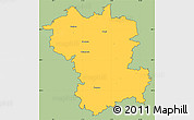 Savanna Style Simple Map of Günzburg, cropped outside