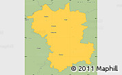 Savanna Style Simple Map of Günzburg