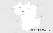 Silver Style Simple Map of Günzburg