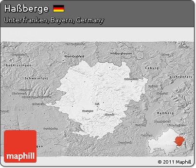 Gray 3D Map of Haßberge