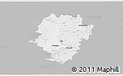 Gray 3D Map of Haßberge, single color outside
