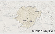 Shaded Relief 3D Map of Haßberge, lighten