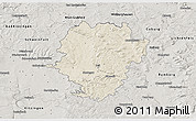 Shaded Relief 3D Map of Haßberge, semi-desaturated