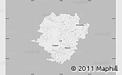 Gray Map of Haßberge, single color outside