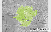 Physical Map of Haßberge, desaturated