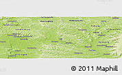 Physical Panoramic Map of Haßberge