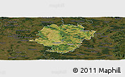 Satellite Panoramic Map of Haßberge, darken