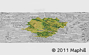 Satellite Panoramic Map of Haßberge, lighten, desaturated