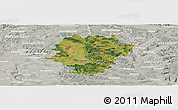 Satellite Panoramic Map of Haßberge, lighten, semi-desaturated