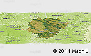 Satellite Panoramic Map of Haßberge, physical outside