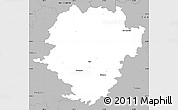 Gray Simple Map of Haßberge