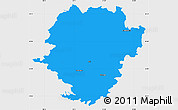 Political Simple Map of Haßberge, single color outside