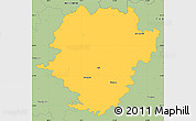 Savanna Style Simple Map of Haßberge